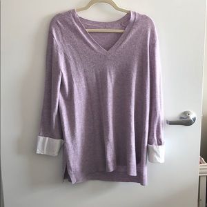 Small J.Crew sweater with cuffed sleeves